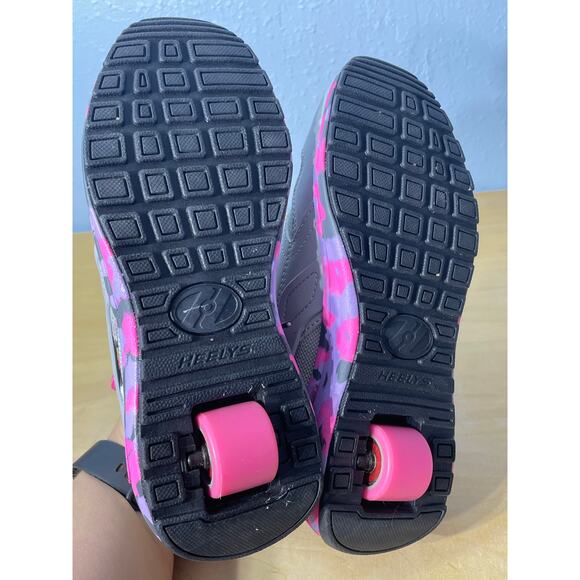Heelys Force Gray Pink Camo Skate Sneakers Girls Size 5 Skater Kidcore - Picture 10 of 11